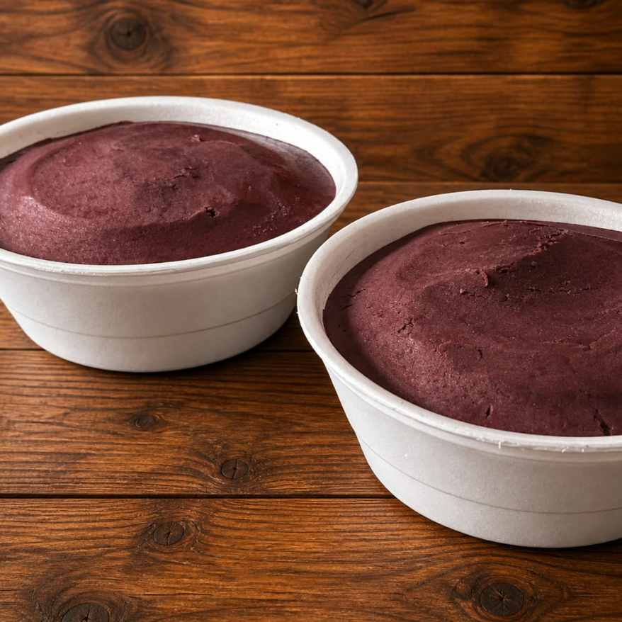 Enviados na marmita de um litro cada nosso maravilhoso creme de açai puro são duas marmitas