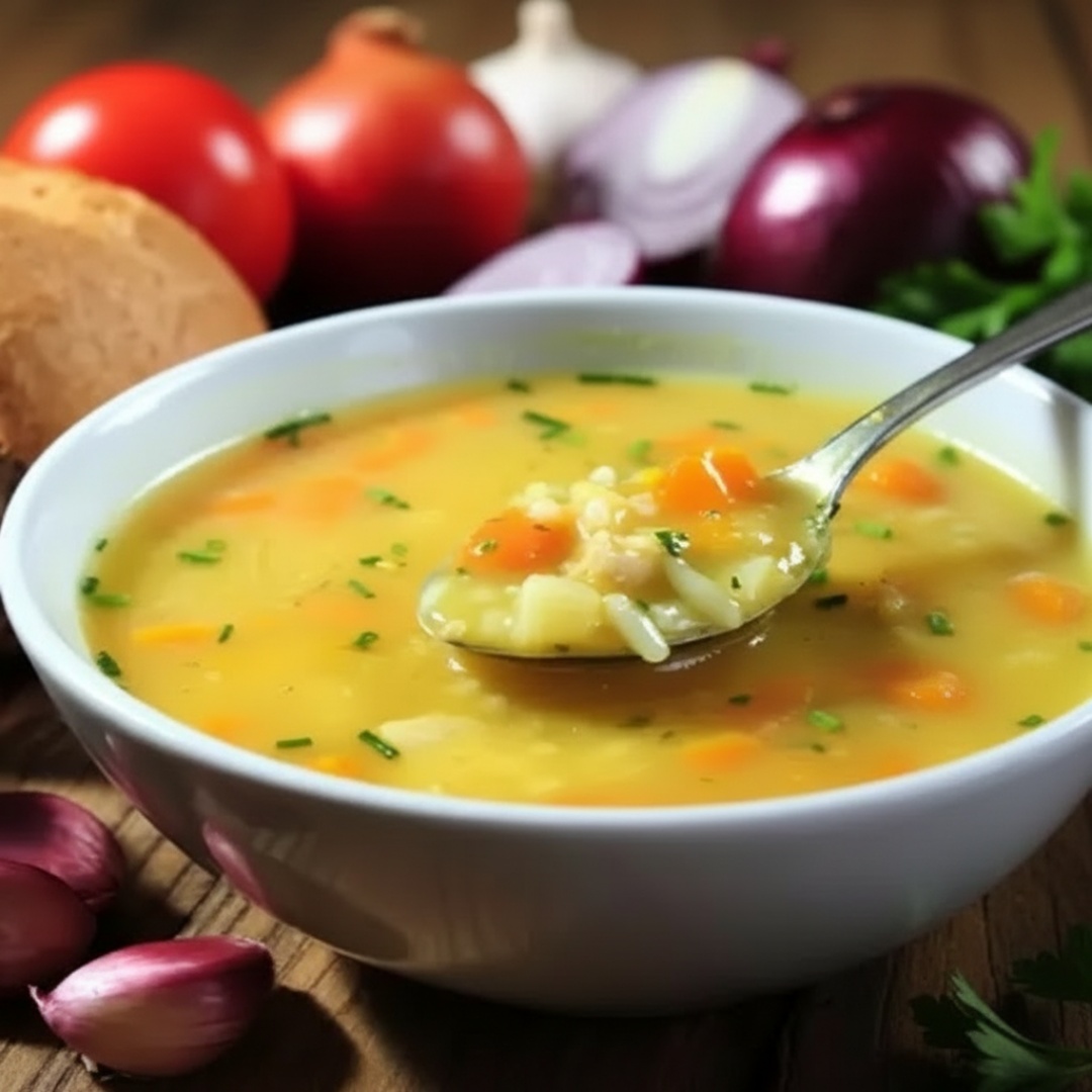 Este prato leva: frango desfiado, batata e cenoura em cubos, arroz cozido, caldo de legumes e salsa. Pote 600ml serve apenas 1 pessoa. Não é possível remover nenhum item do prato