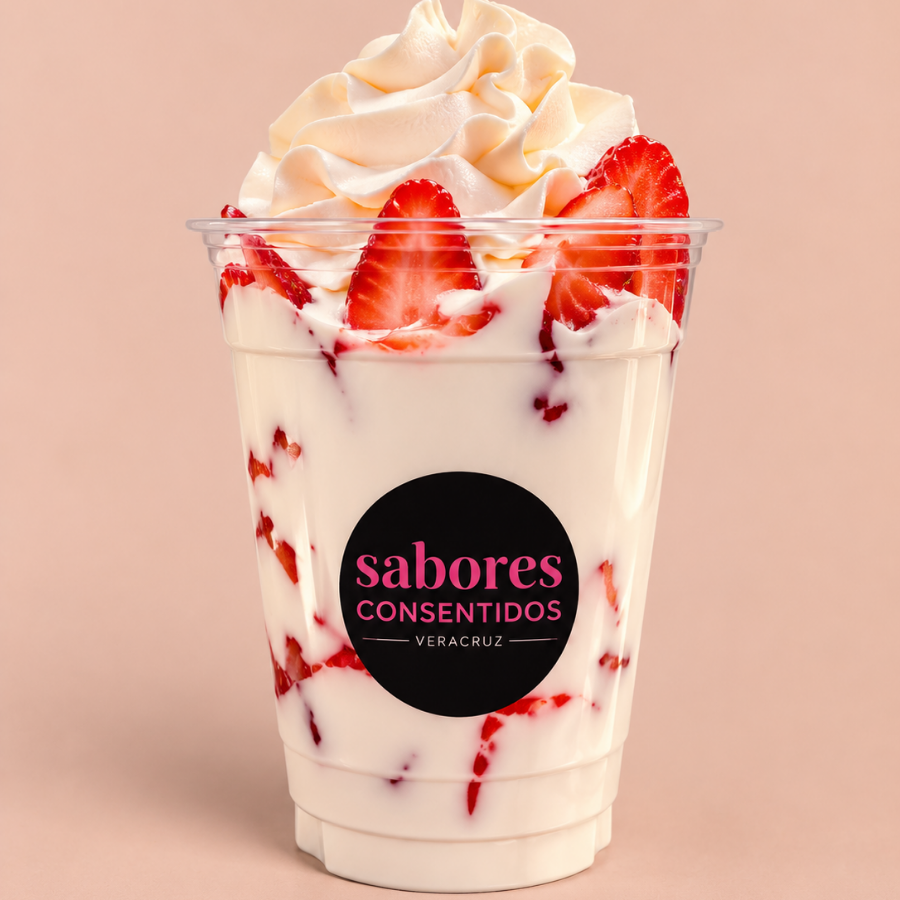 FRESAS CON CREMA MED
