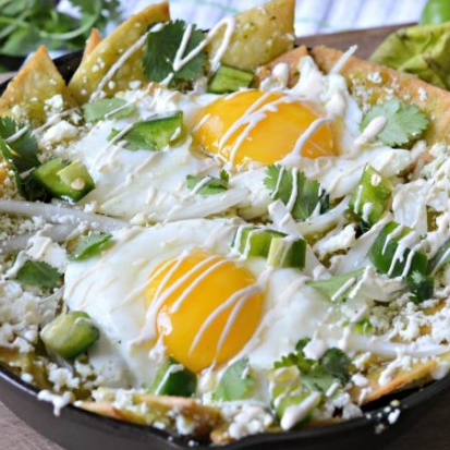 Chilaquiles Verdes con huevo