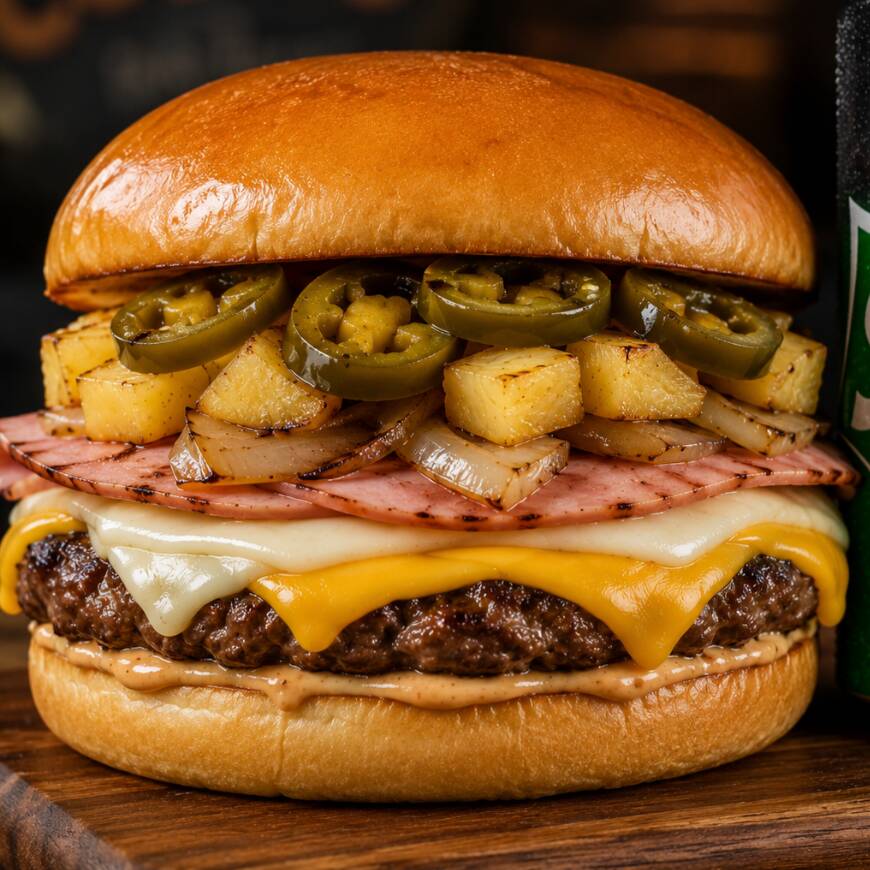 Súper hawaiana JR 🍔🍍
