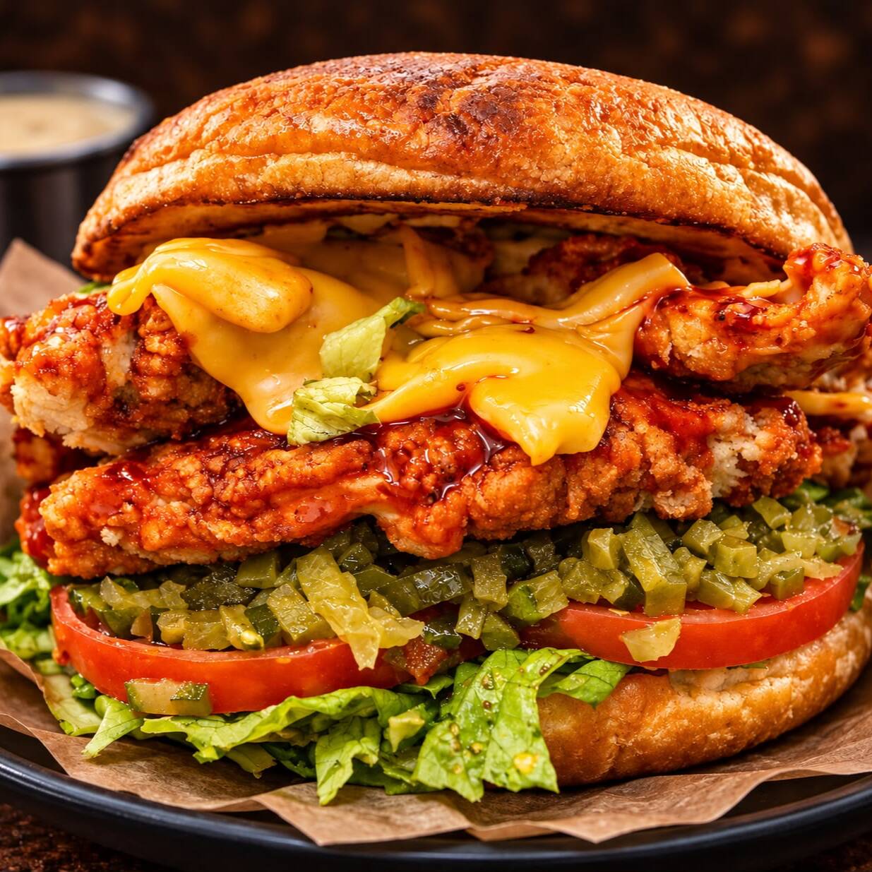 Hamburguesa Empanizada