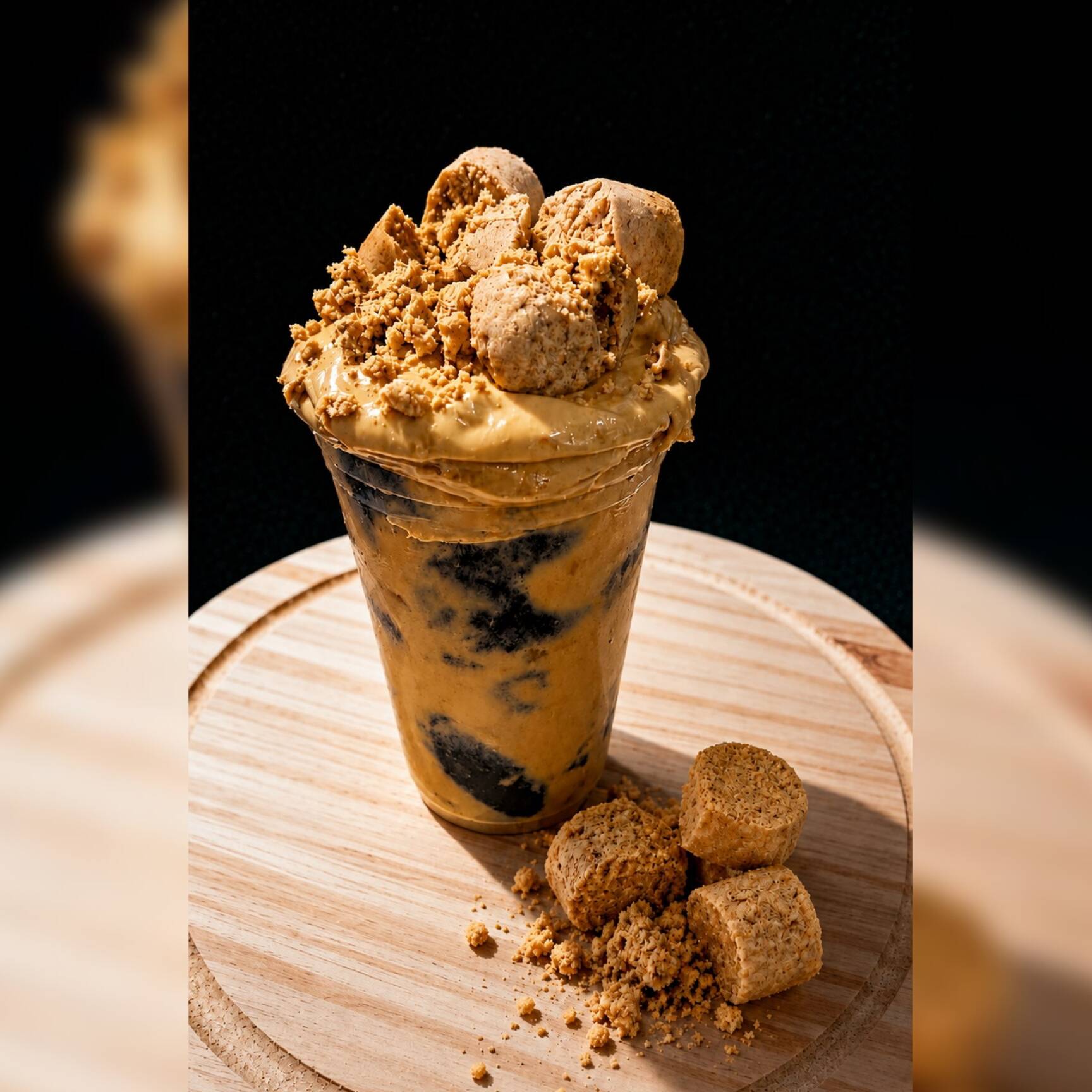 Açai Cremoso, Paçoca, Creme de Paçoca com Amendoim