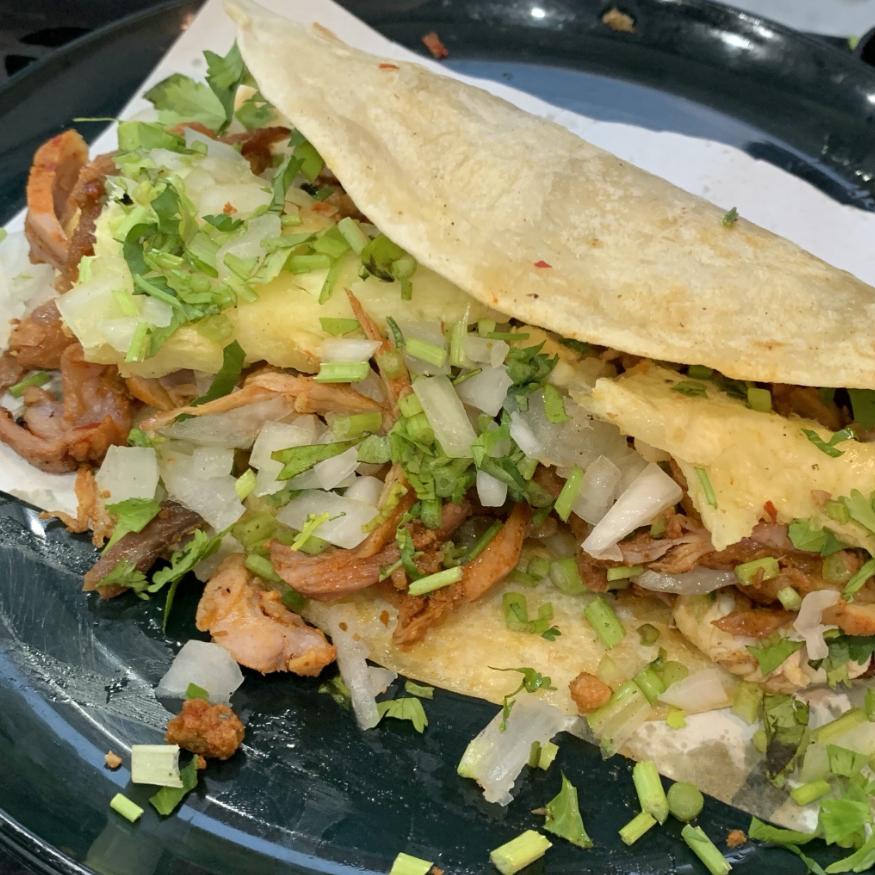 Taco al Pastor con Tortilla de Harina