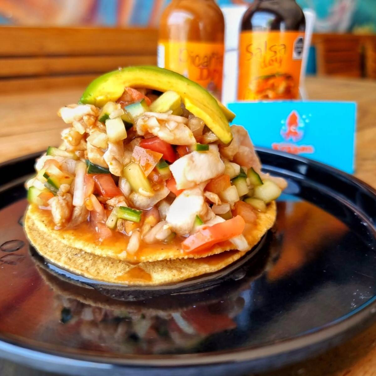 Tostada de Ceviche de Pescado