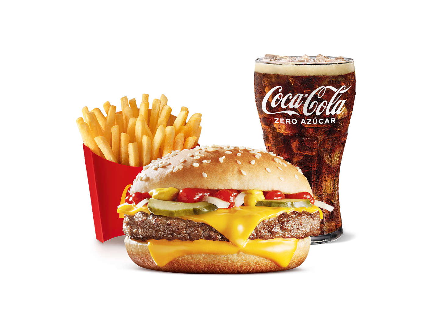 McCombo mediano Cuarto de Libra con Queso