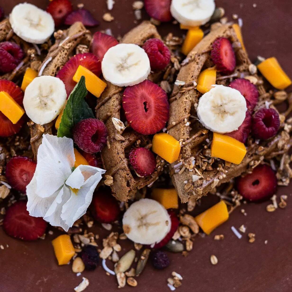 Waffles Veganos de Vainilla