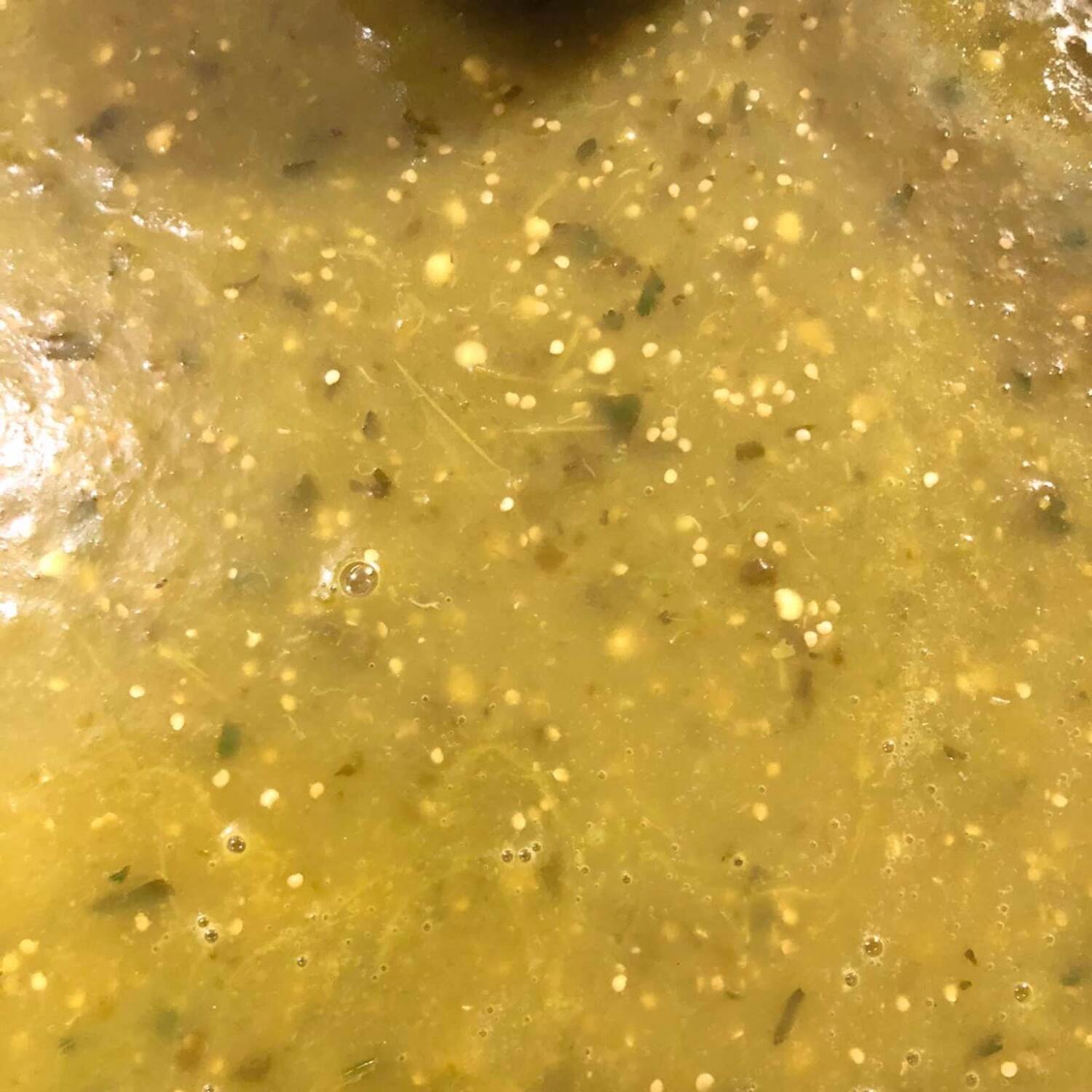 Salsa verde con Aguacate