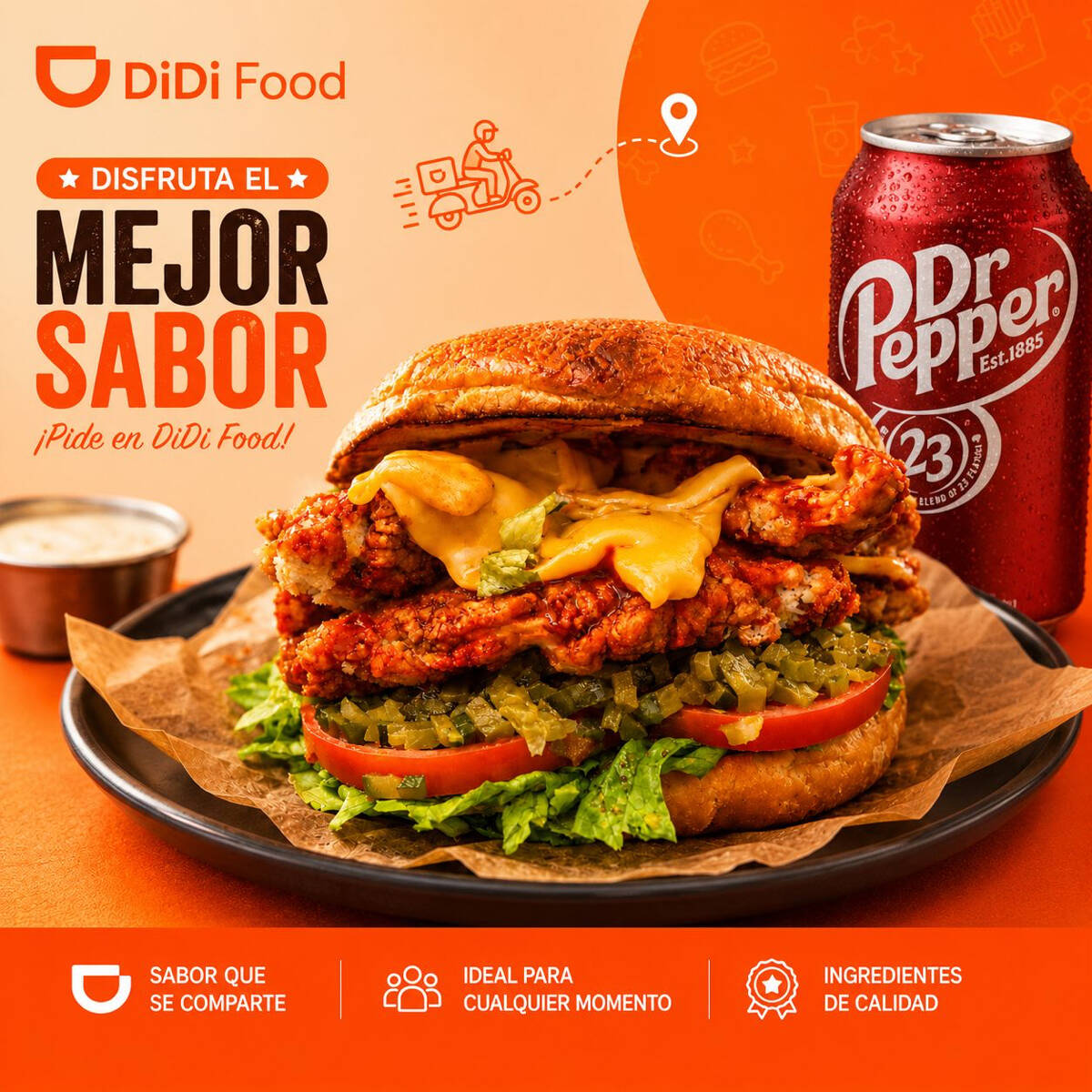 Hamburguesa Empanizada