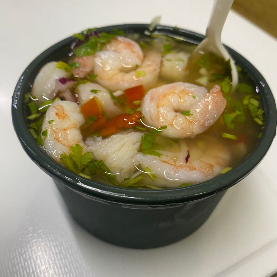 Ceviche de Pescado con Camaron
