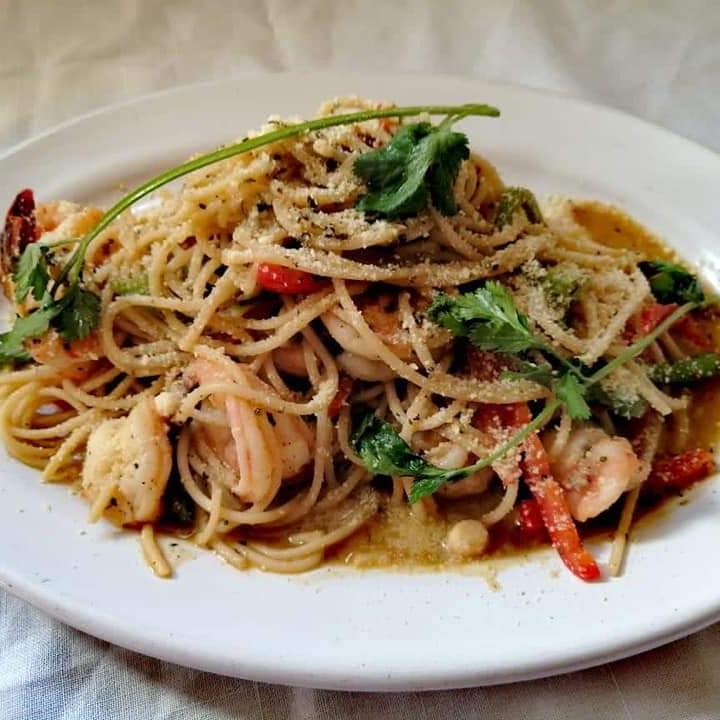 Spaghetti con Camarón
