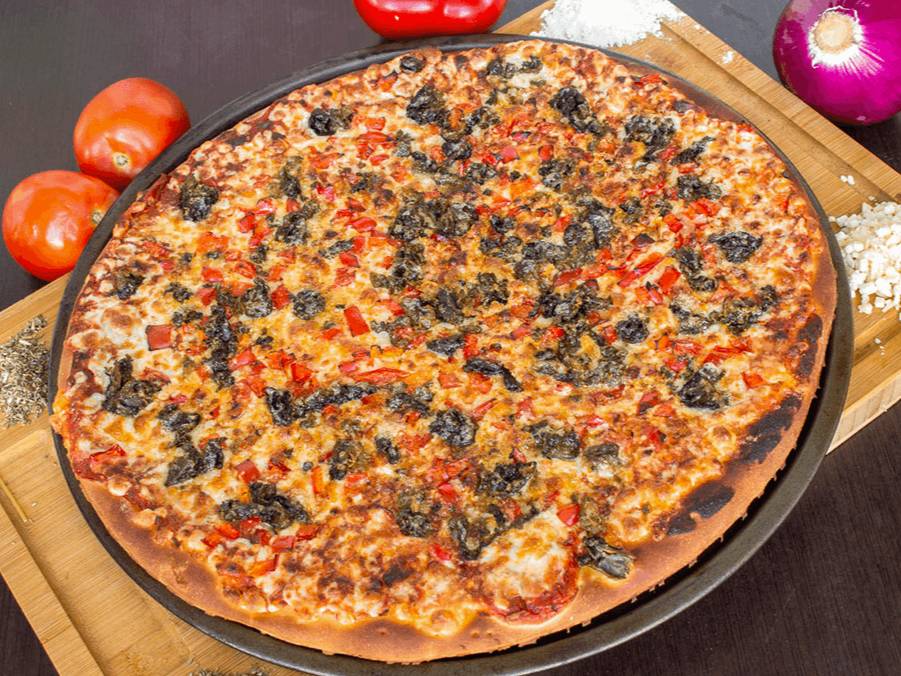 Pizza de ostiones ahumados