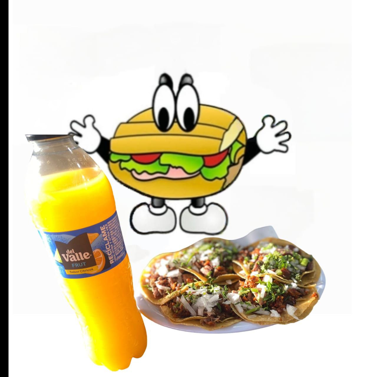 5 tacos campechanos+jugo