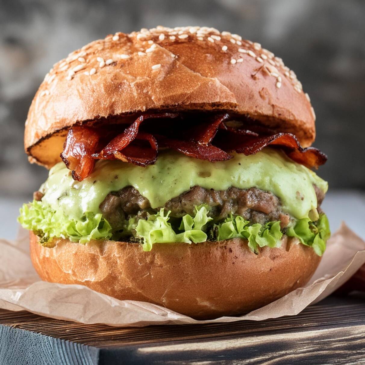 Hamburguesa Guacamole (INCLUYE PAPAS)