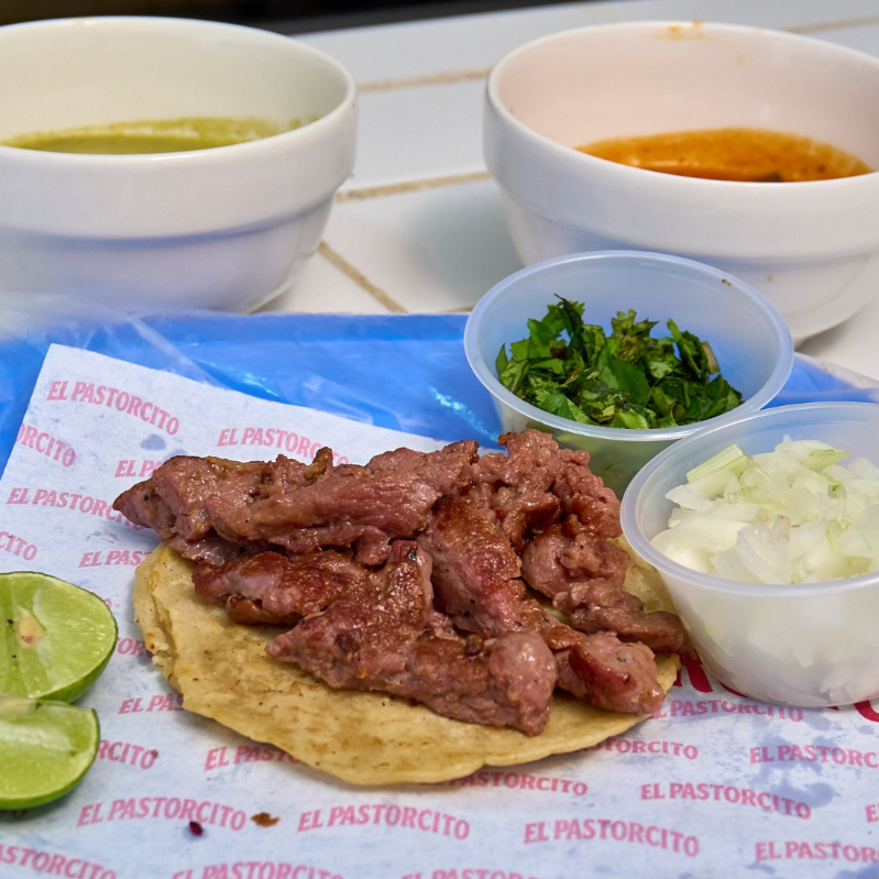 TACO DE ARRACHERA C/QUESO