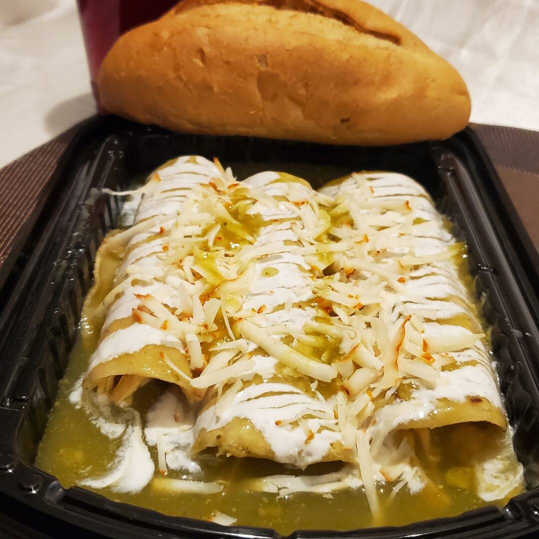Enchiladas (3 piezas) De Pollo