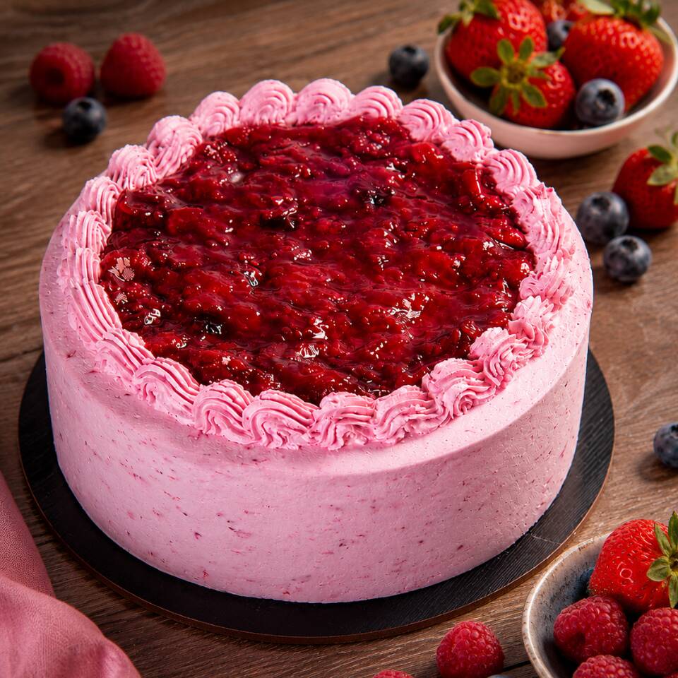 Torta de Frutos Rojos