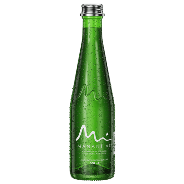 Agua Manantial con Gas