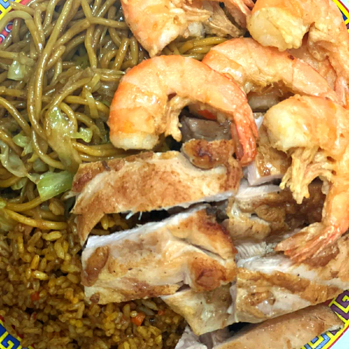 Arroz con 1 Guiso y camaron