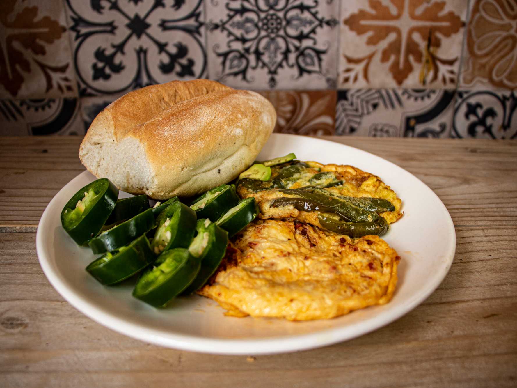 Torta de Chorizo con Huevo.