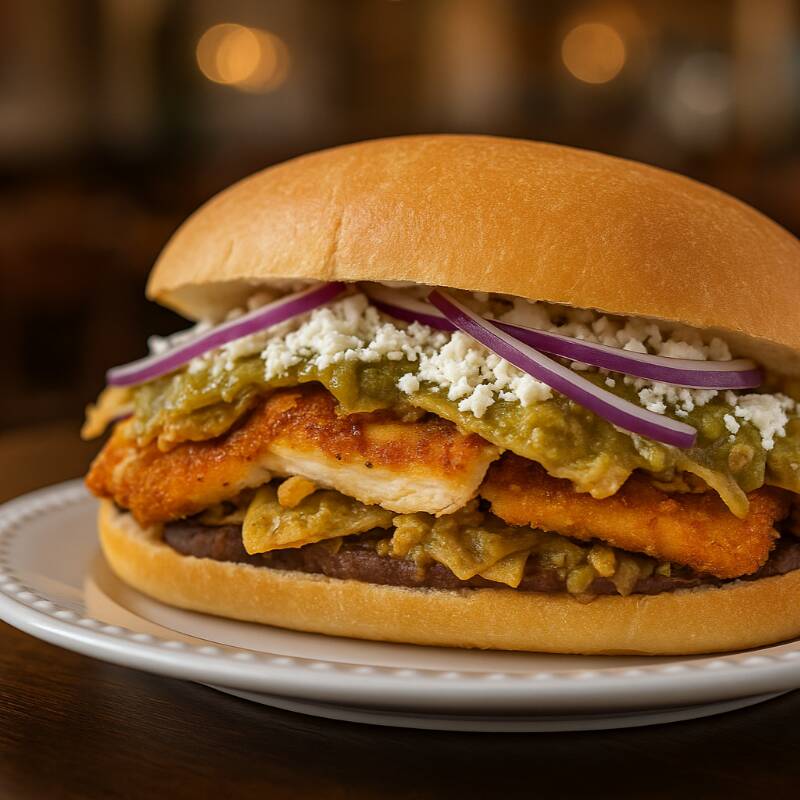 Torta del Presumido (Chilaquiles)