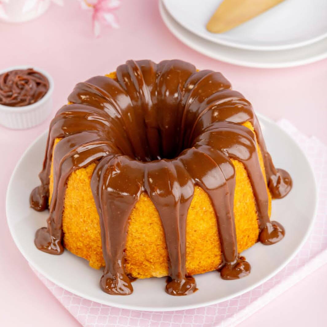 Caseirinho de Cenoura com chocolate - serve 2 a 3 pessoas