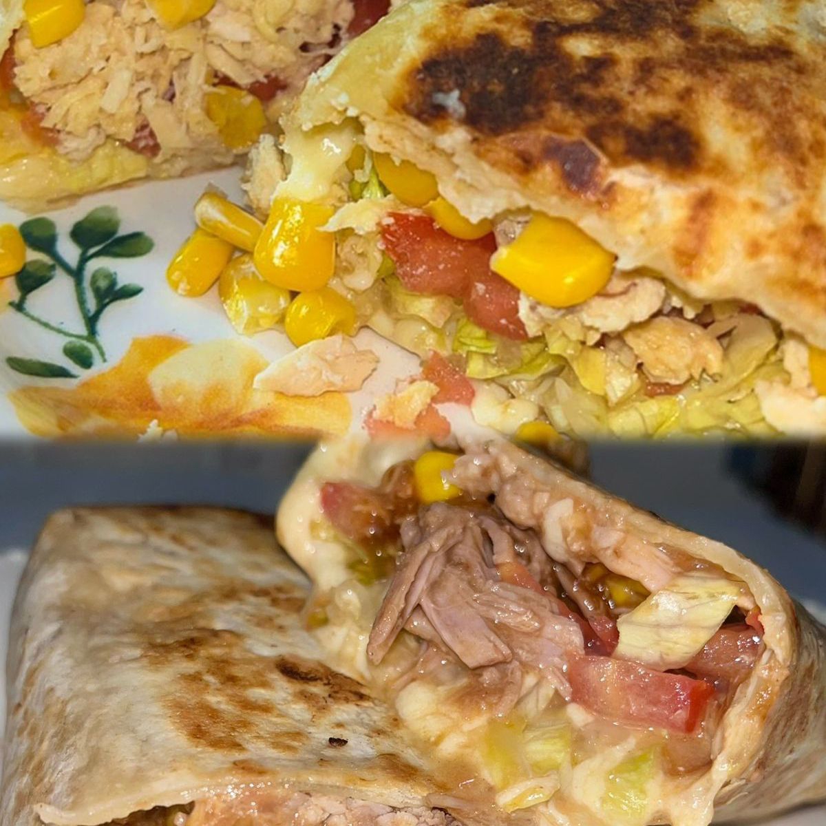 Combo burritos pork AND chicken