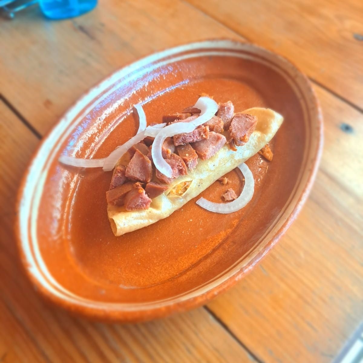 Taco Dorado con Lengua