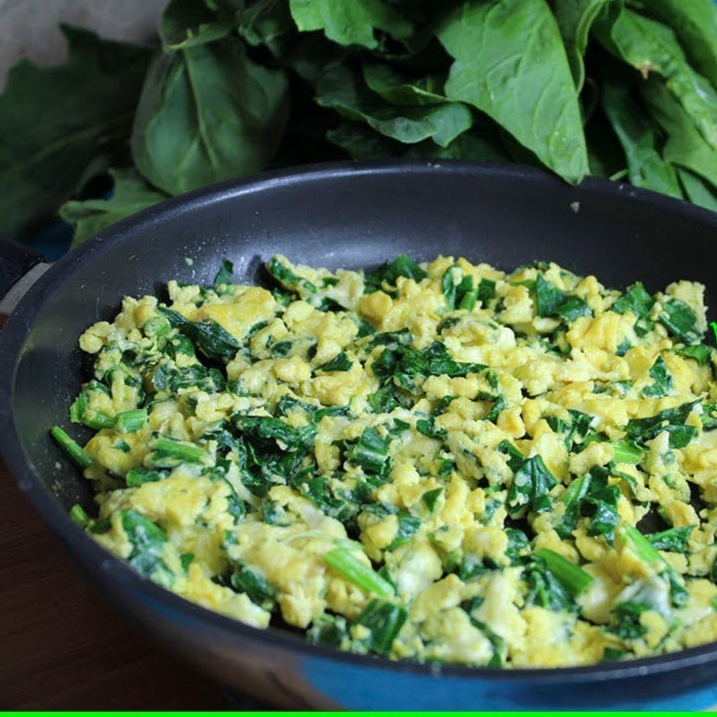Huevos con Espinaca
