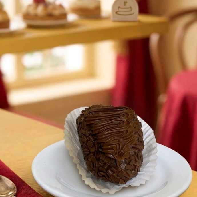 🍓🍫 Coxinha de Morango
Morangos frescos envolvidos por brigadeiro de chocolate e cobertos com granulado.