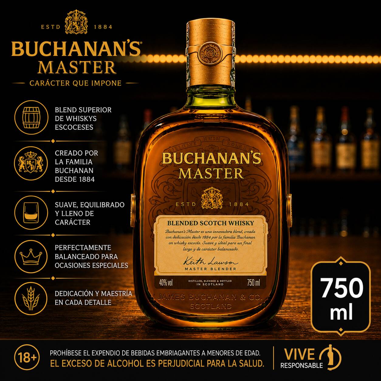 Buchanans Master X750 Ml