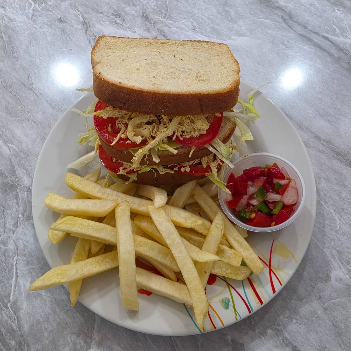 Sandwich de Pollo Deshebrado