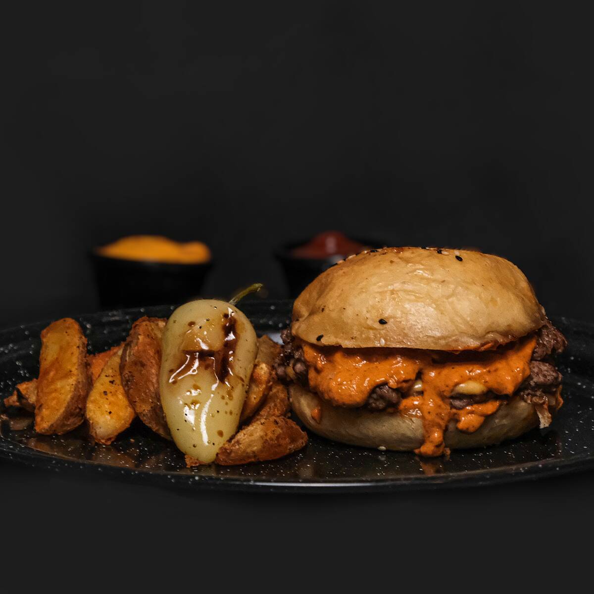 Hamburguesa Crema de Chipotle