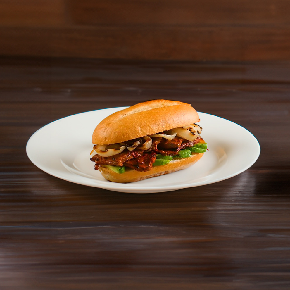 Torta de arrachera
