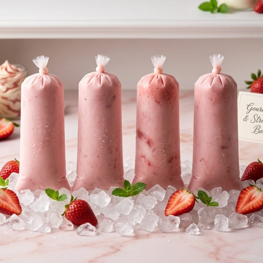 Bolis de Fresas con Crema