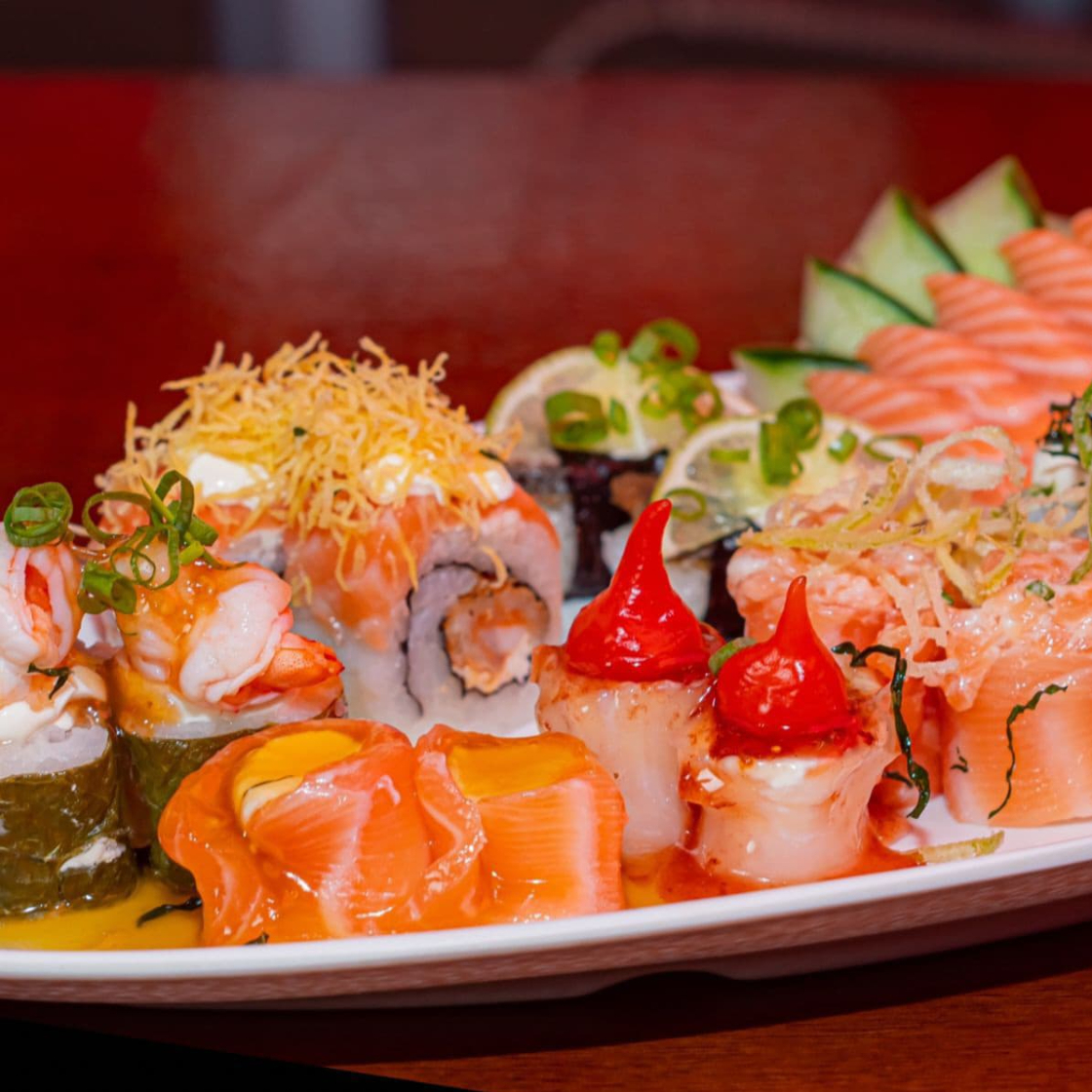 10 Unidades especial criado na hora pelo cheff. (imagem ilustrativa)