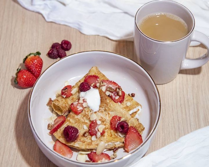 CREPA DE QUESO Y FRUTA