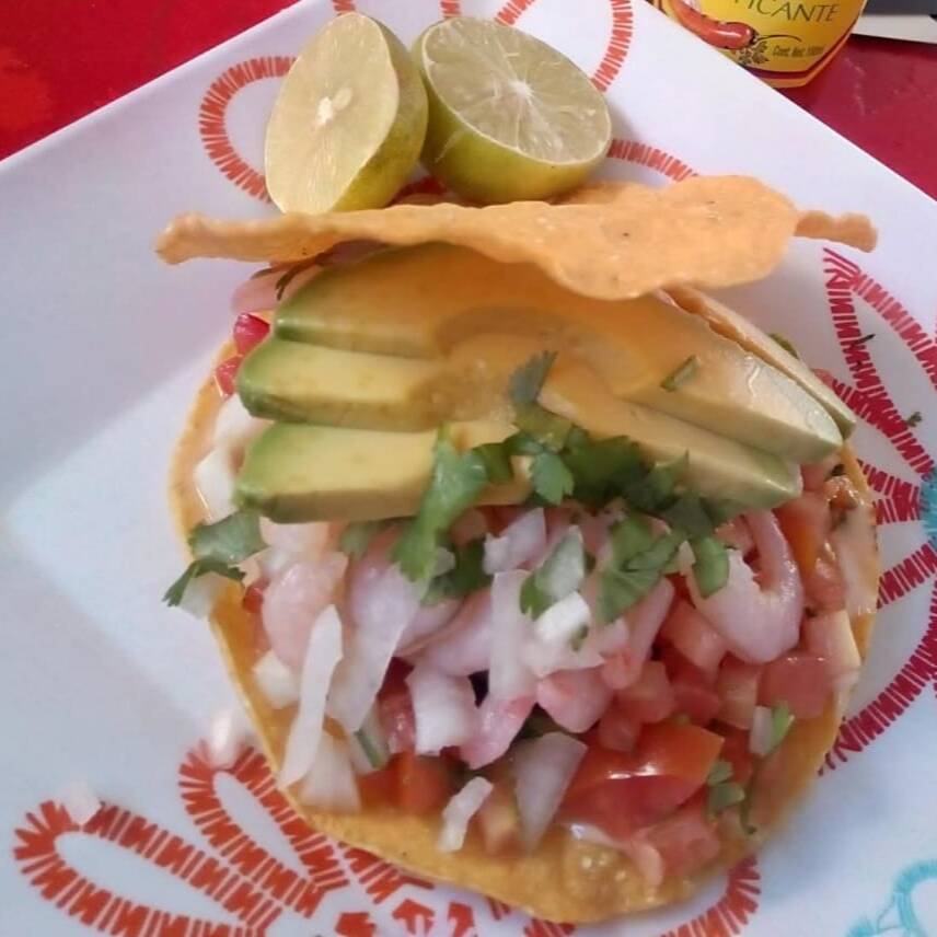 Tostada de Camarón