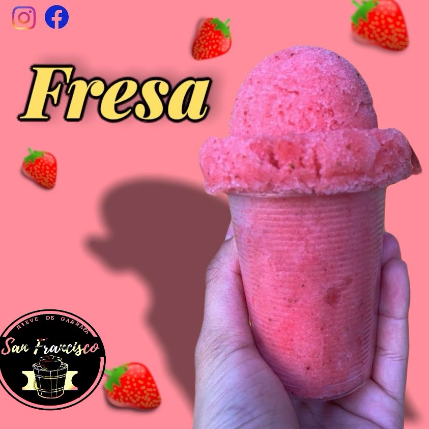 Nieve de Agua Fresa
