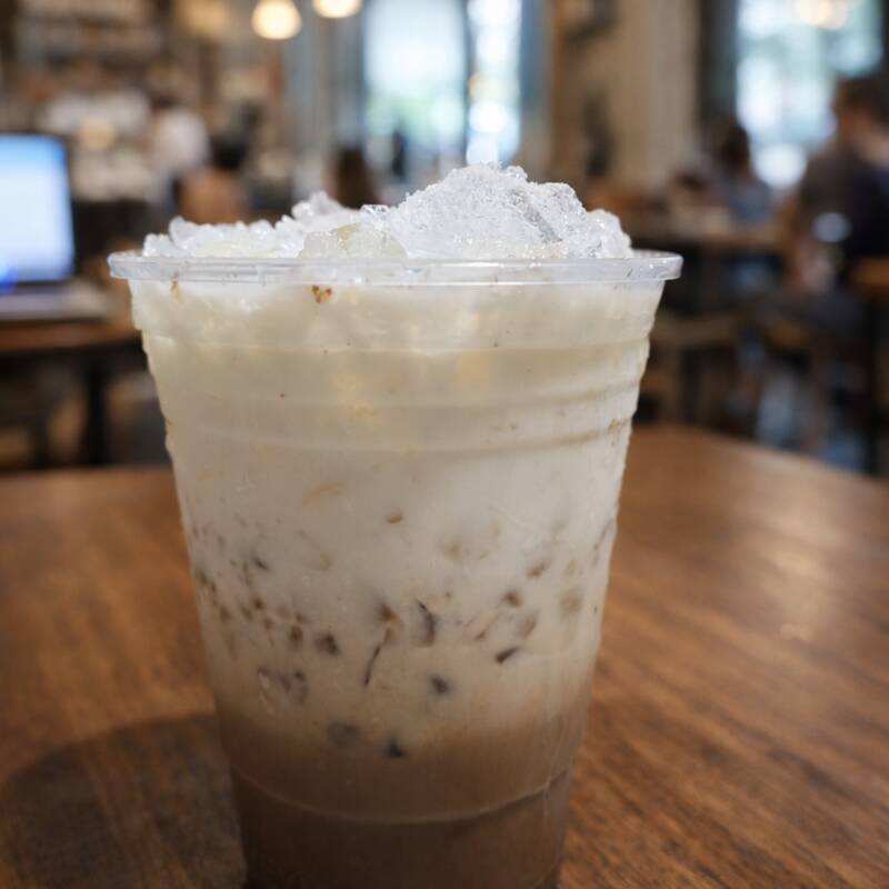 Iced latte moka