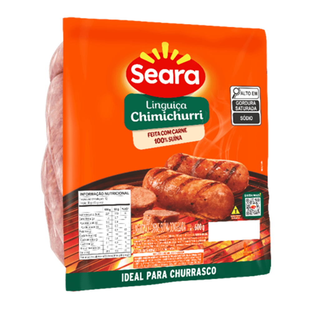 Linguiça Seara com Chimichurri - Congelada - 600g