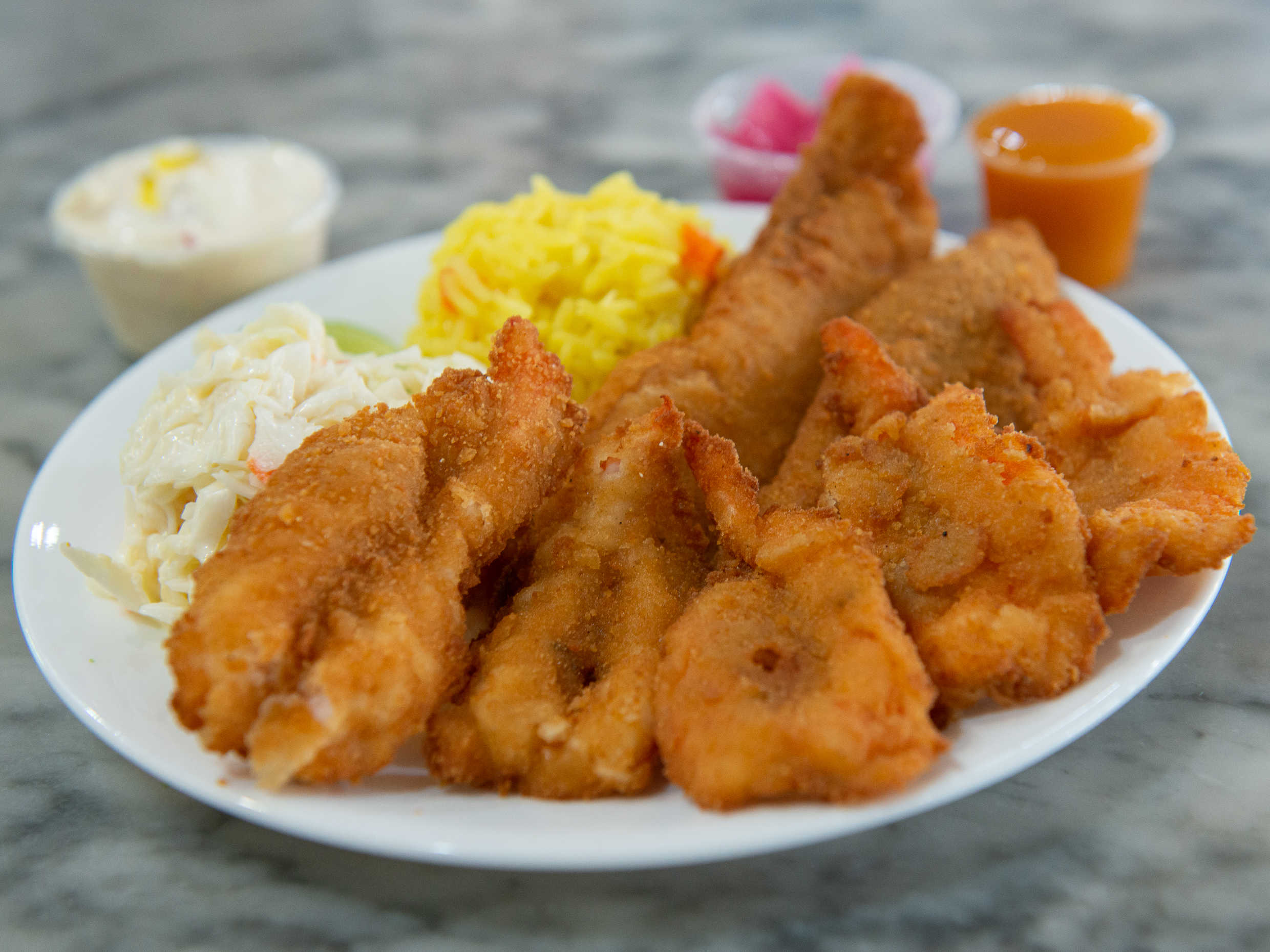 Camarones empanizados