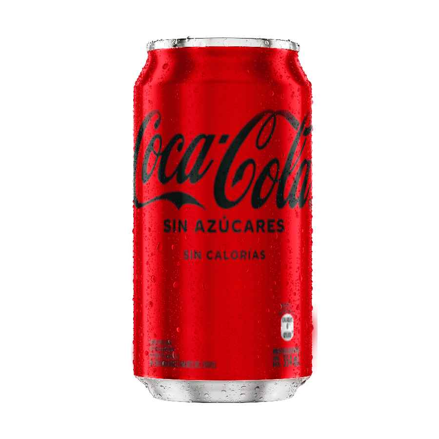 Cocacola sin azucar lata 355ml
