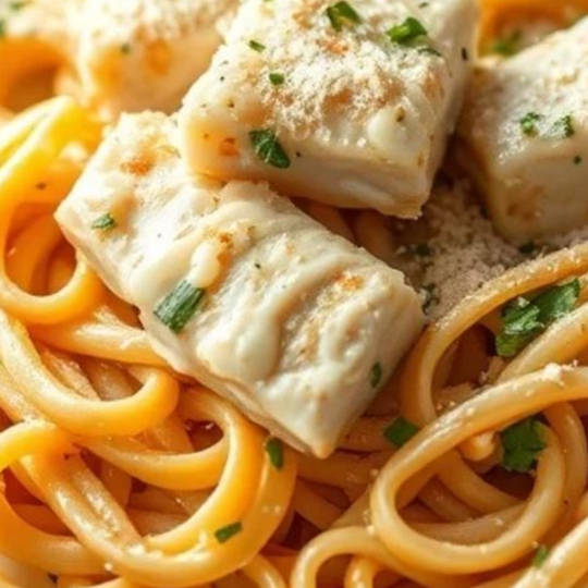 espagueti rosetina mar con filete tilapia