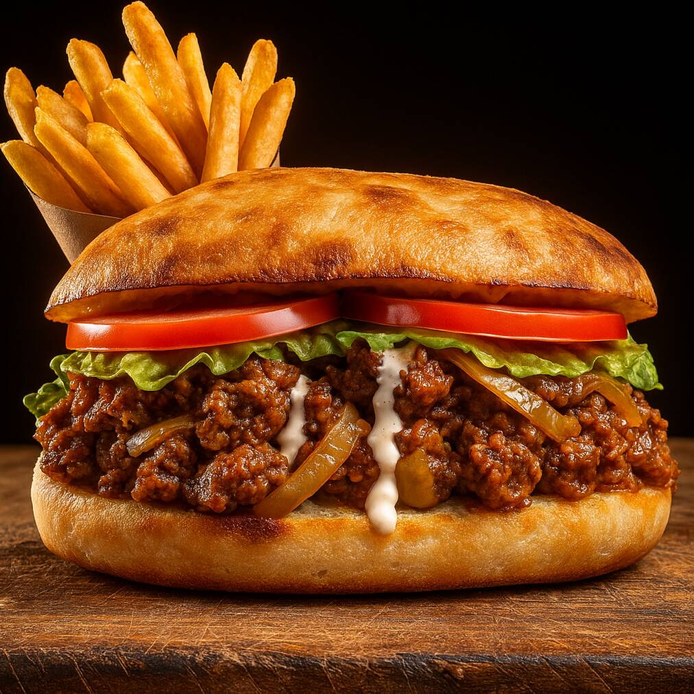 Torta de Tinga Poblana