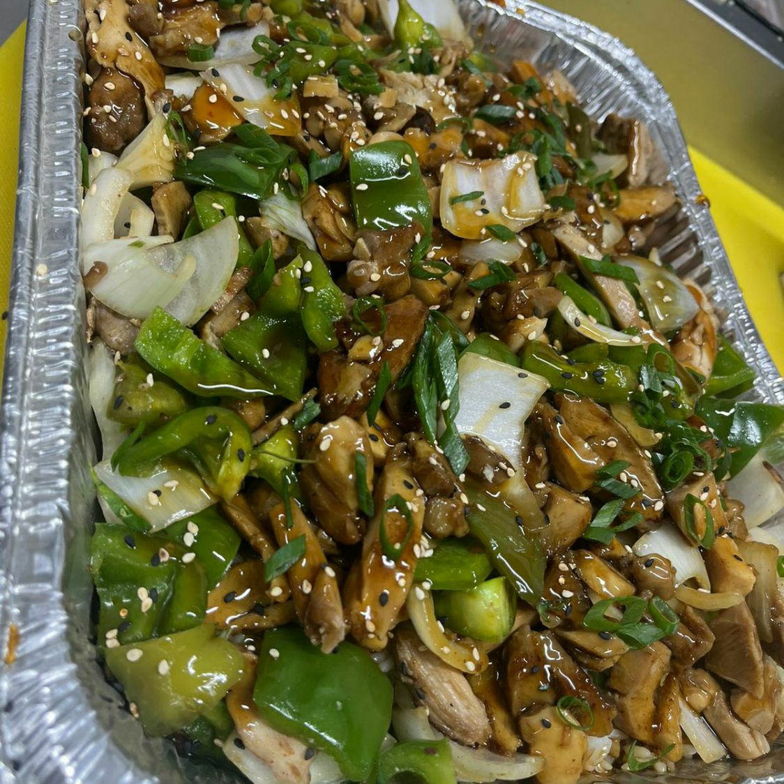 Charola#1 Teriyaki Pollo