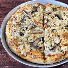 personal borde de queso hawaiana pollo