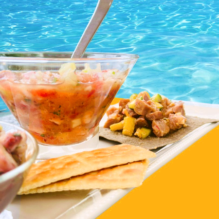 Combo Coctel + Ceviche + 2 Refrescos