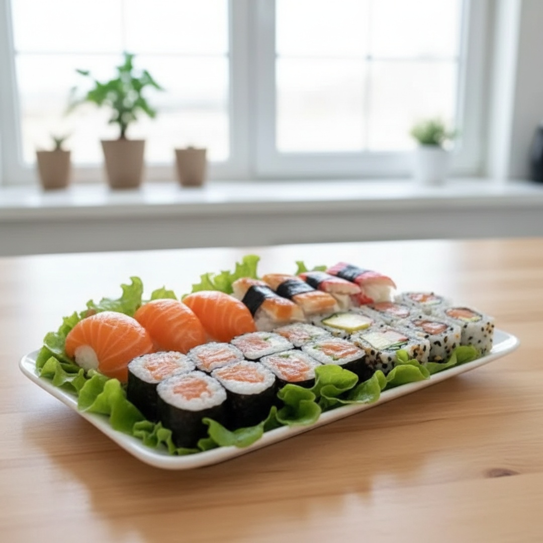3 Niguiri de Salmão
2 Niguiri de Pele
2 Niguiri de Kani
9 Maki de salmão com Philadelphia e Cebolinha
4 Uramaki California
4 Uramaki Salmão com Philadelphia e cebolinha
* Foto Ilustrativa
* Não alteramos as peças
tags
sushi, promoção japa, promo japa, promoção, combo, combinados, combo barato, lanches, jantar, almoço, maki, salmão, japa, japonesa, culinária japonesa, oriental, poke japa, ceviche, especial, box, kame, unidades, niguiri, promoção de sushi, promoção temaki