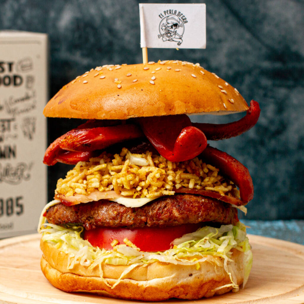 Hamburguesa Ranchera con Filete de Pollo
